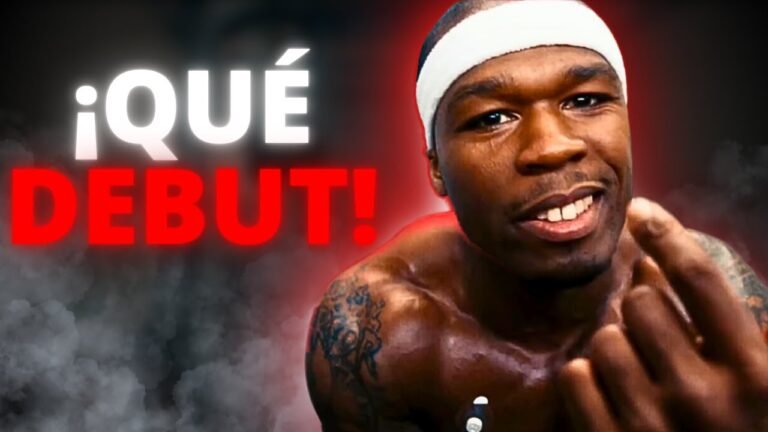 50 Cent en su icónico debut con “Get Rich or Die Tryin’”, representando los mejores álbumes debut en la historia del rap.