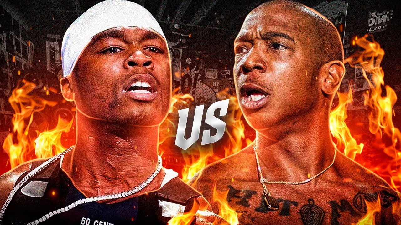 50 cent y ja rule en medio del fuego con el VS al frente